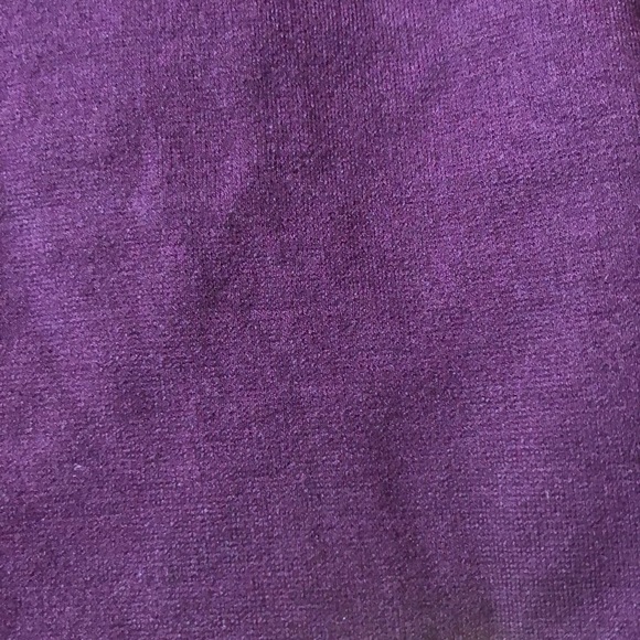 Sangria / Plum bodycon dress with cross cross plunging v neckline S - Picture 4 of 4